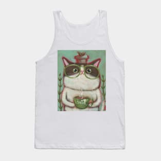 Coffee Cat Ready For Spring Tank Top